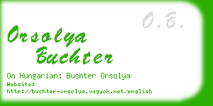orsolya buchter business card